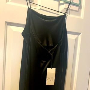 Classic satin black dress never used with tag!